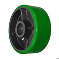 Durastar Wheel; 8X3 Polyurethane|Steel (Green|Black); 1-15/16 Plain Bore 830PU86G